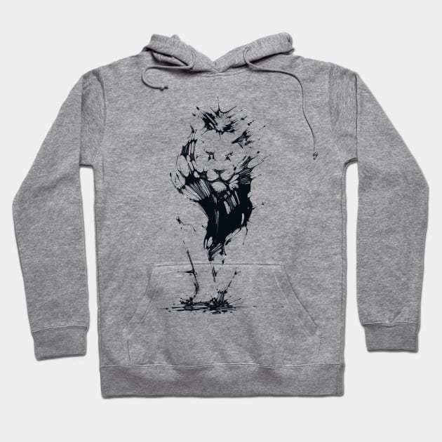 Lion Ink Hoodie by Dagui